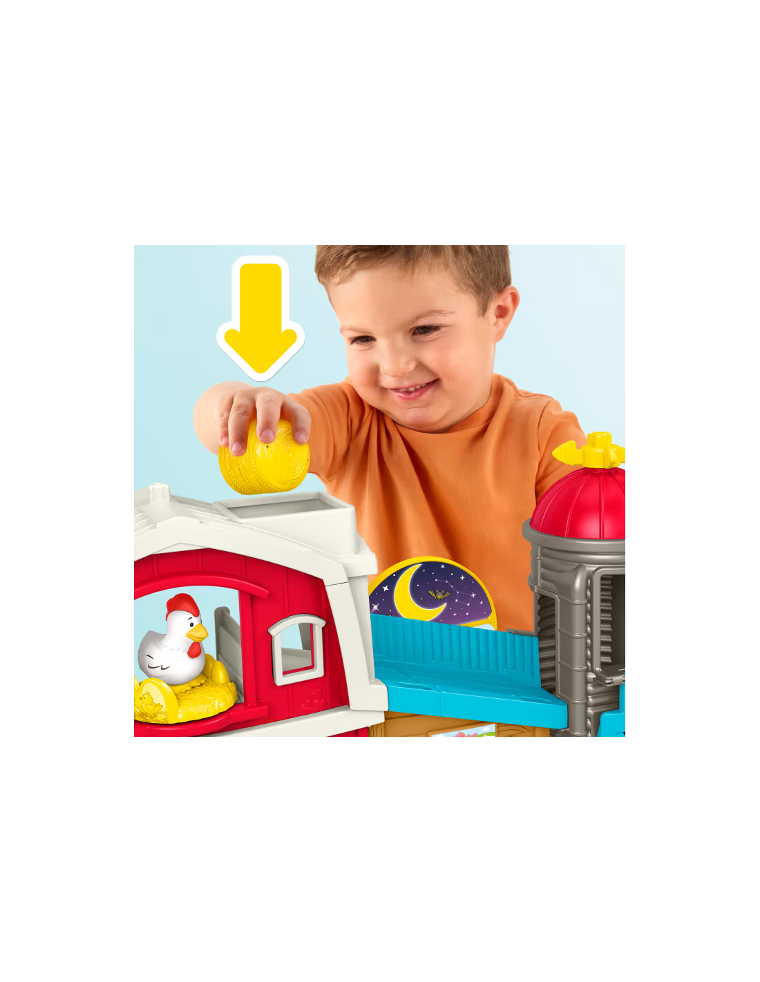 FATTORIA ANIMALI FELICI MATTEL FP JGX09 LITTLE PEOPLE, SMART STAGES, MULTILINGUE, MATTEL, INTERATTIVO, 34,4X60X19,1 CM