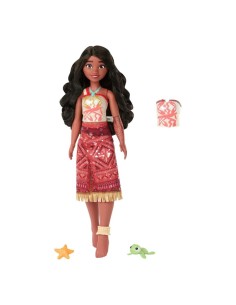 OCEANIA 2, TAUTAI VAIANA NUOTATRICE, BAMBOLA CON GAMBE MOBILI, CORPETTO CAMBIA COLORE, 2 ACCESSORI, MATTEL JFF09, +3 ANNI 2