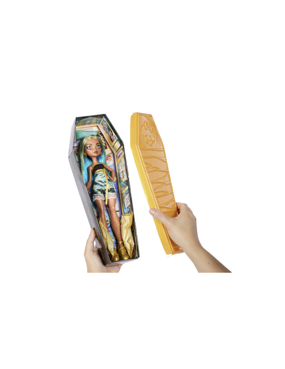 MONSTER HIGH BURIED SECRETS, BAMBOLE COZY CREEPOVER, BAMBOLA MISTERIOSA A SORPRESA, CON 5 ACCESSORI, PER BAMBINI 4+