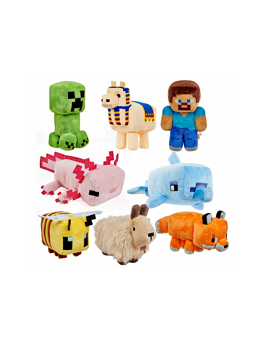 PELUCHE BASE MINECRAFT  ASSORTITO HBN39