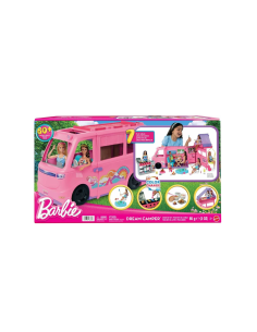 BARBIE, CAMPER DEI SOGNI, TENDA SUL TETTO, BARBECUE CAMBIA COLORE, OLTRE 60 ACCESSORI, PLAYSET MATTEL