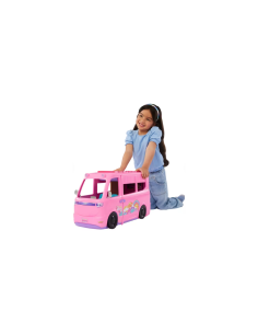 BARBIE, CAMPER DEI SOGNI, TENDA SUL TETTO, BARBECUE CAMBIA COLORE, OLTRE 60 ACCESSORI, PLAYSET MATTEL