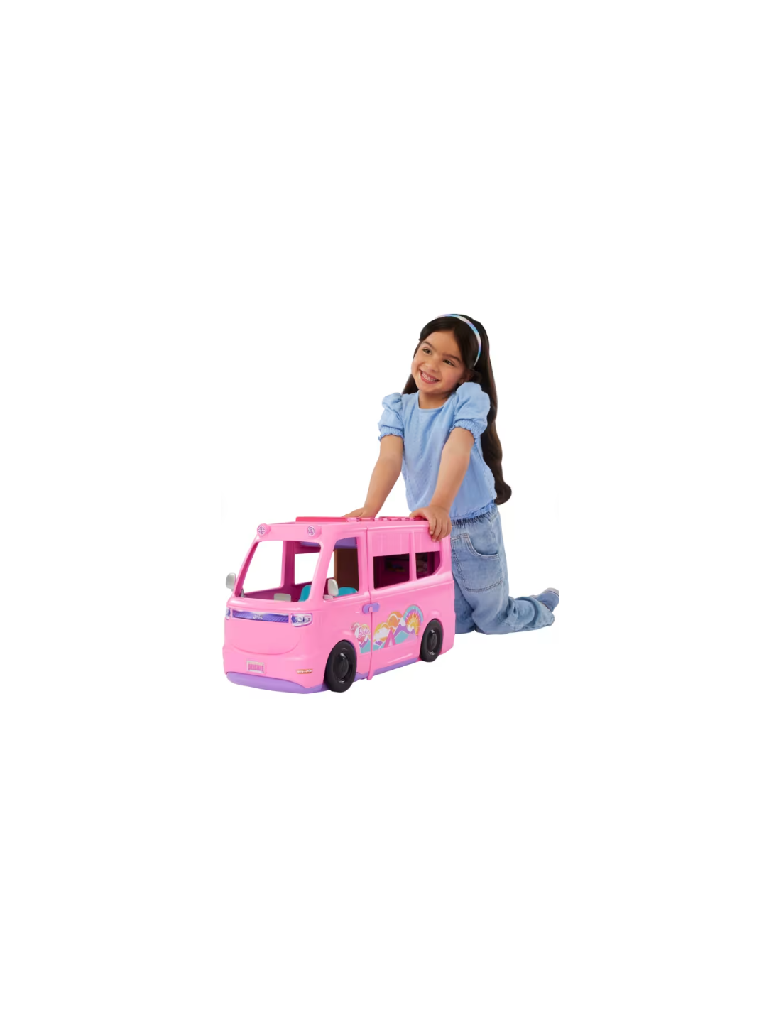 BARBIE, CAMPER DEI SOGNI, TENDA SUL TETTO, BARBECUE CAMBIA COLORE, OLTRE 60 ACCESSORI, PLAYSET MATTEL