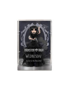 MONSTER HIGHMERCOLEDI' RAVEN DRESS CON ABITO NERO GOTICO BAMBOLA ED ACCESSORI MATTEL  HXJ03