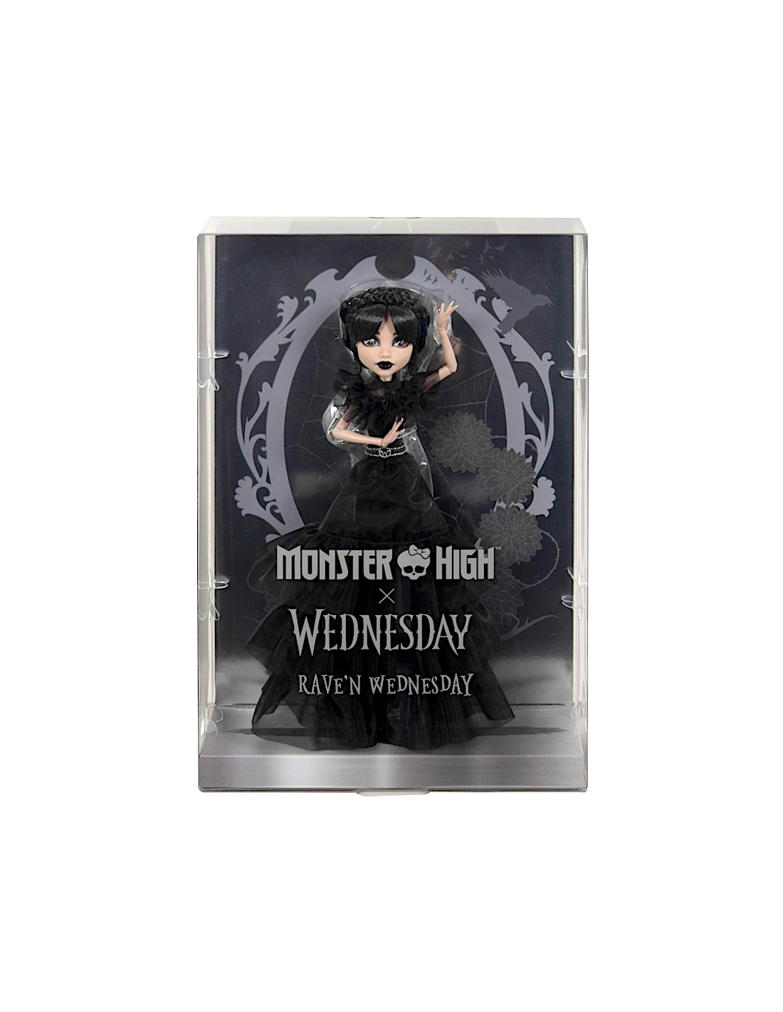 MONSTER HIGHMERCOLEDI' RAVEN DRESS CON ABITO NERO GOTICO BAMBOLA ED ACCESSORI MATTEL  HXJ03