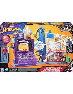 SPIDERMAN  PLAYSET WEB SLINGING CITY HASBRO G0737, GIOCATTOLO BAMBINI