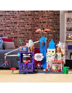 SPIDERMAN  PLAYSET WEB SLINGING CITY HASBRO G0737, GIOCATTOLO BAMBINI