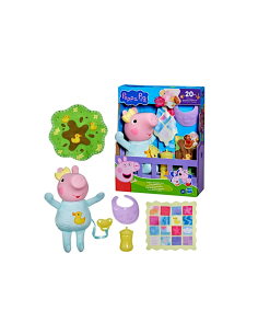 PEPPA PIG BABY EVIE ELETTRONICA, BAMBOLA INTERATTIVA, COCCOLE E GRUGNITI, HASBRO G1637