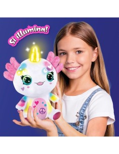 Airbrush Plush Axolotl 32 cm – Peluche Interattivo con Aerografo, Stencil, Luci e Guida Emozioni 2