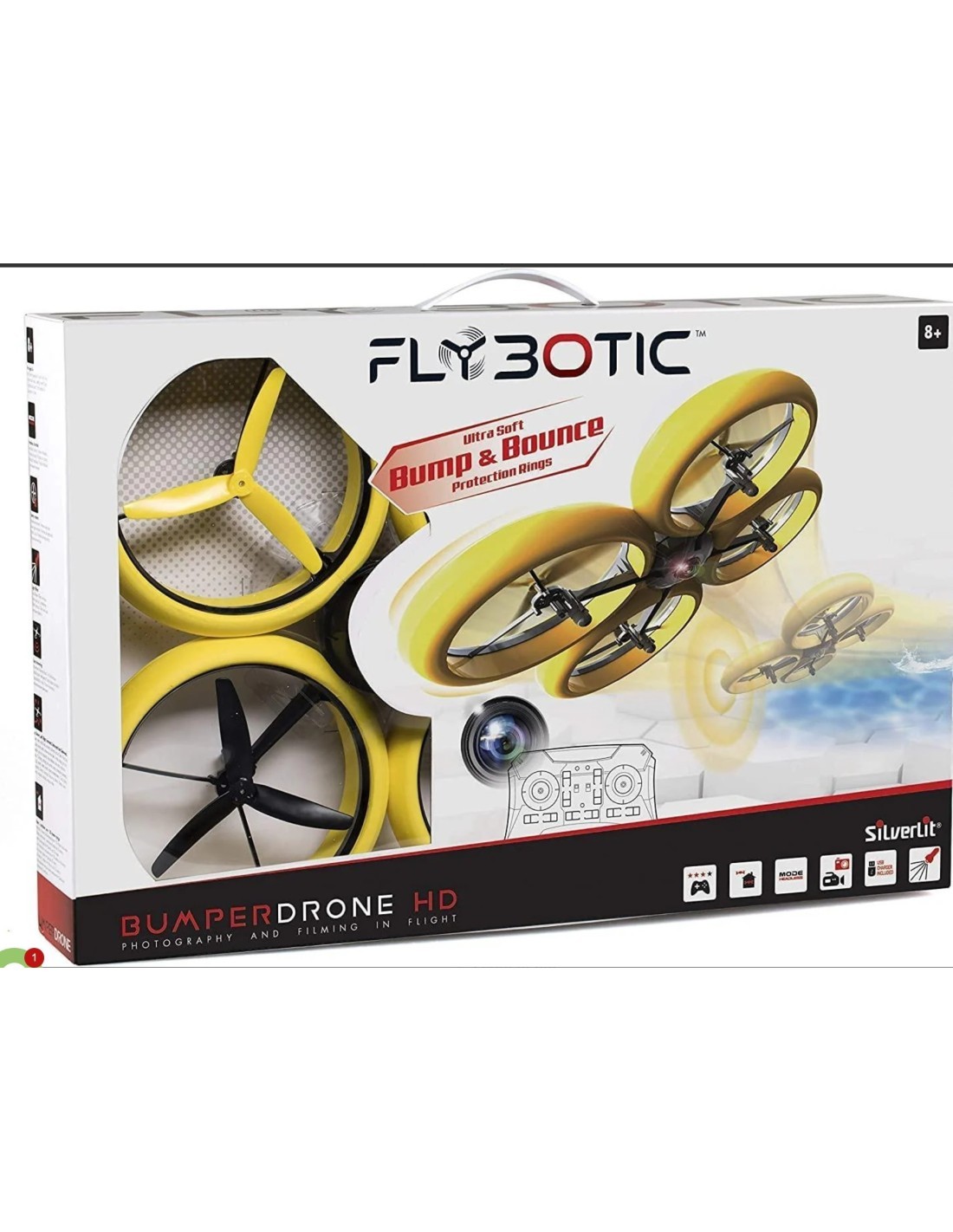 Drone Rocco Giocattoli “Bumper Vision” 2,4 GHz – Resistente con Telecamera e Protezione Antiurto