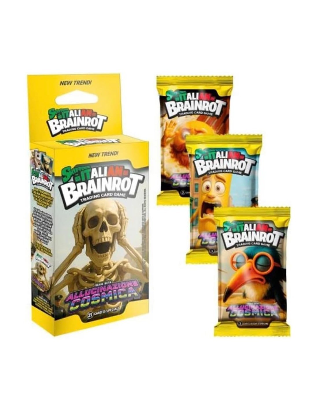 Blister Brainrot Serie Beta “Allucinazione Cosmìca” – 21 Carte Collezionabili