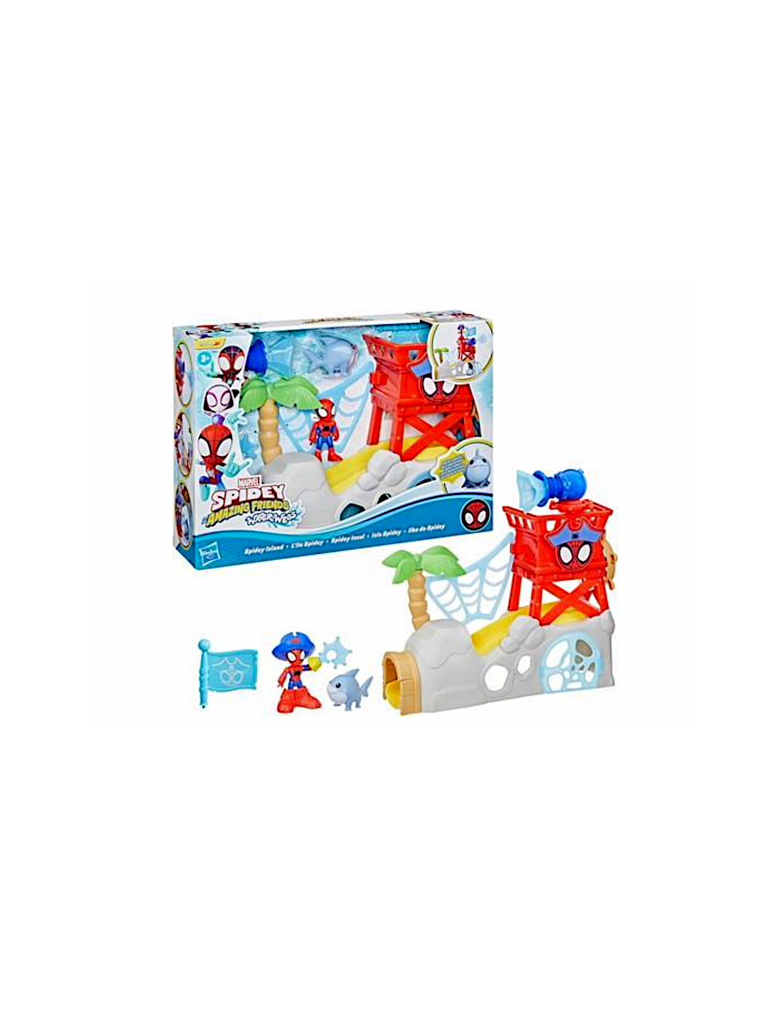 SPIDEY PLAYSET ISOLA DI SPIDEY GIOCATTOLO HASBRO G0665 PER BAMBINI + 3 ANNI