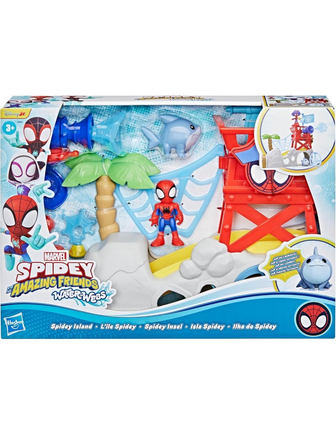 SPIDEY PLAYSET ISOLA DI SPIDEY GIOCATTOLO HASBRO G0665 PER BAMBINI + 3 ANNI