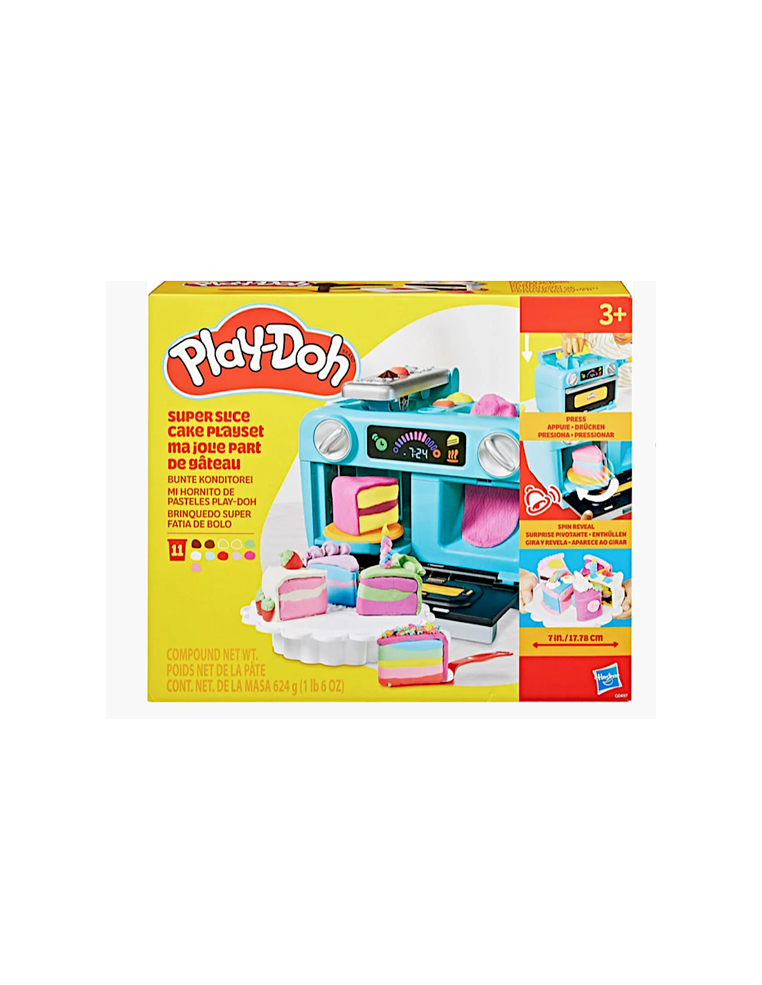 PLAY DOH PLAYSET TORTE 11 VASETTI GIOCATTOLO HASBRO G0497