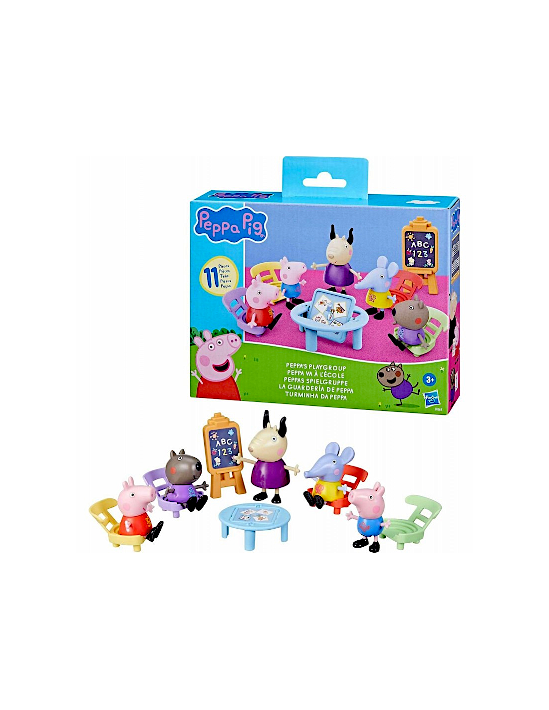 PEPPA PIG PLAYSET 5 FIGURE PEPPA A SCUOLA HASBRO F8868