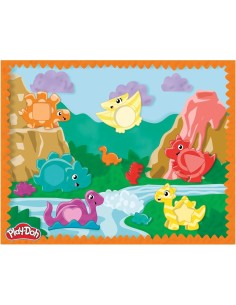 PLAY DOH DINOSAURO FORME E COLORI 6 VASETTI GIOCATTOLO HASBRO G0491