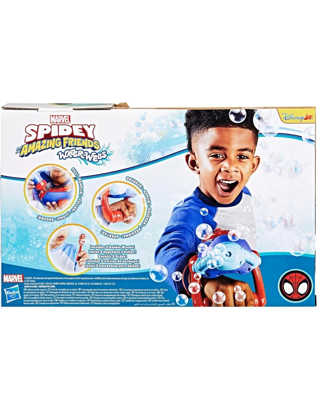 SPIDEY BUBBLE SLINGER GIOCO DI RUOLO, SUPEREROI, HASBRO G0660, BAMBINI 3+