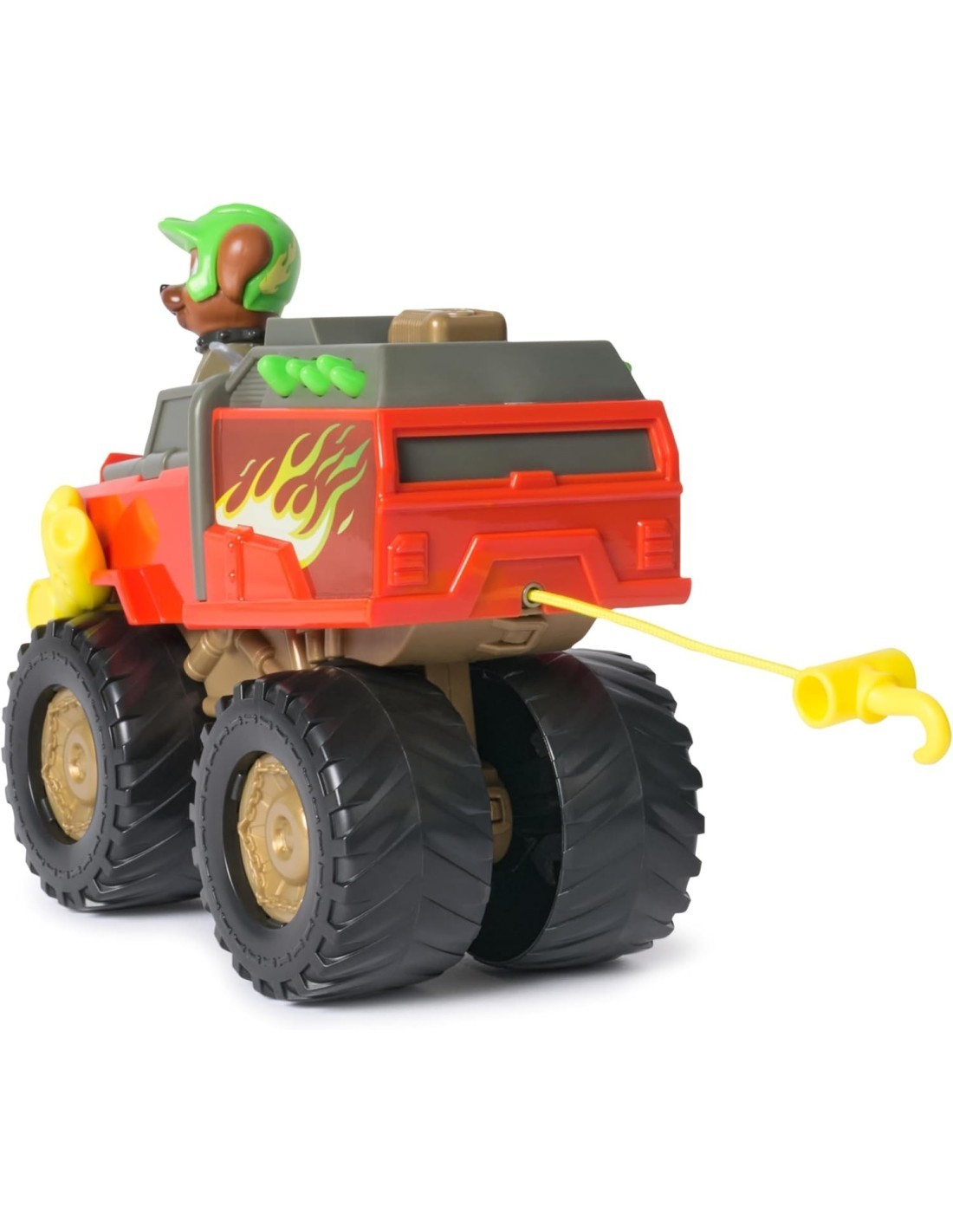 PAW PATROL, RESCUE WHEELS MONSTER TRUCK DI BOOMER, CON GANCIO RETRATTILE, FIGURA INCLUSA,  3+ ANNI