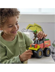 PAW PATROL, RESCUE WHEELS MONSTER TRUCK DI BOOMER, CON GANCIO RETRATTILE, FIGURA INCLUSA,  3+ ANNI