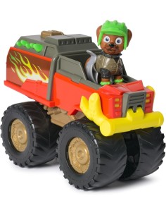 PAW PATROL, RESCUE WHEELS MONSTER TRUCK DI BOOMER, CON GANCIO RETRATTILE, FIGURA INCLUSA,  3+ ANNI