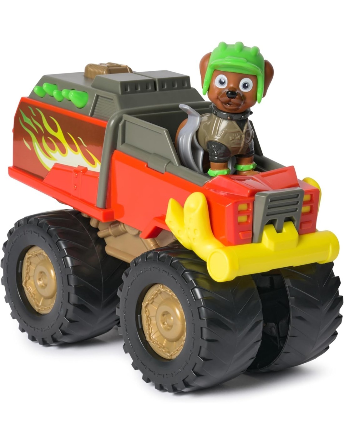 PAW PATROL, RESCUE WHEELS MONSTER TRUCK DI BOOMER, CON GANCIO RETRATTILE, FIGURA INCLUSA,  3+ ANNI