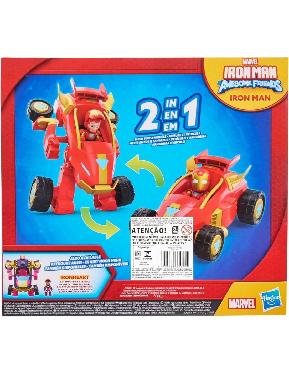 IRONMAN FRIENDS MECH 2IN1 ASSORTITO HASBRO G1258