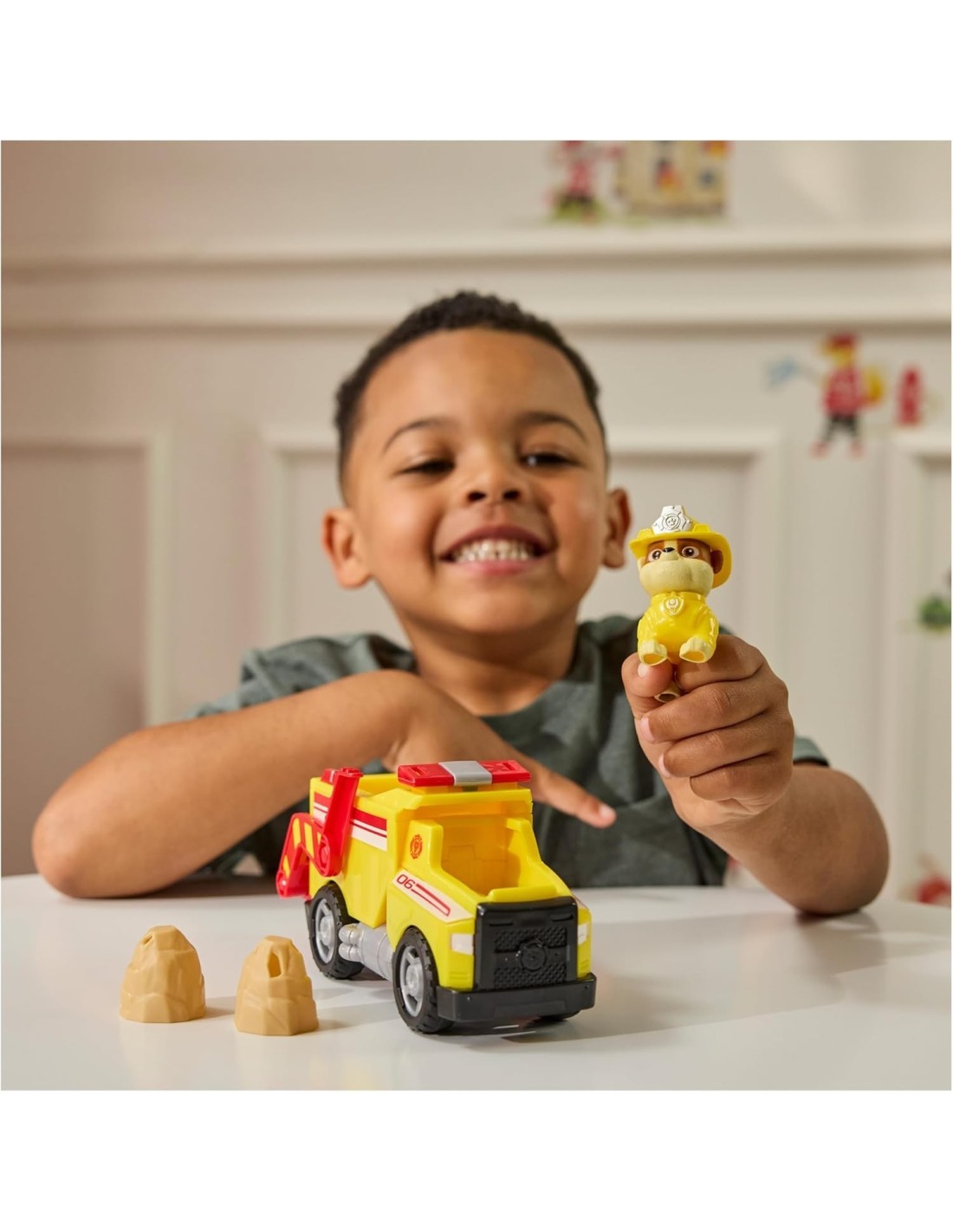 PAW PATROL FIRE RESCUE CAMION BENNA DI RUBBLE