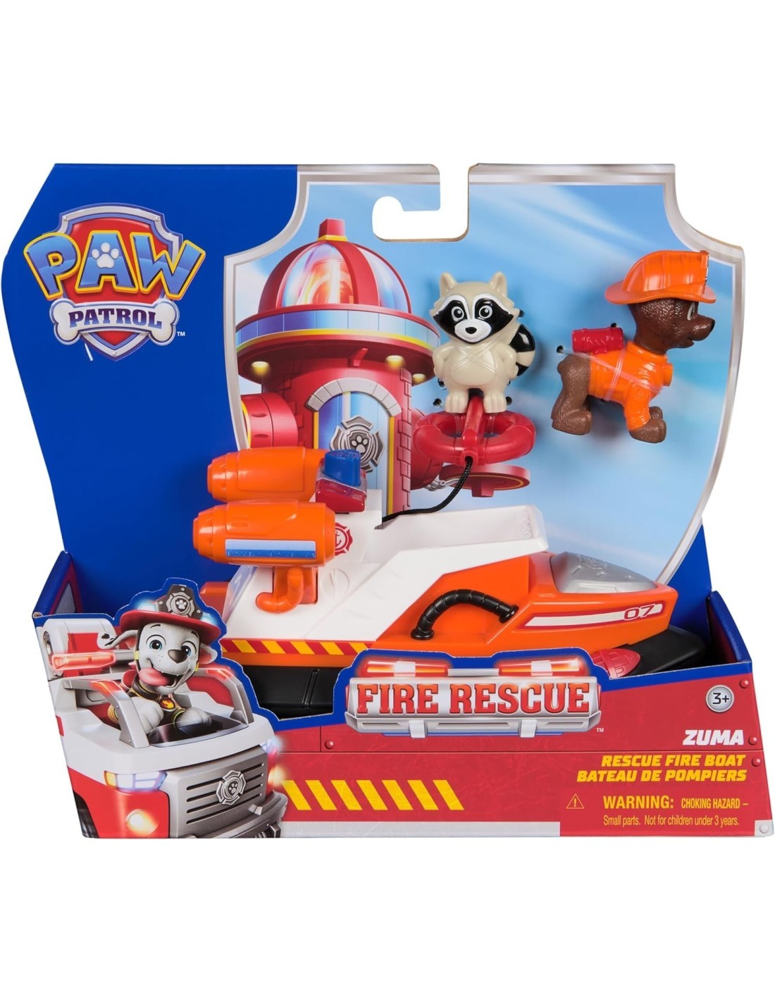 PAW PATROL FIRE RESCUE GOMMONE DI ZUMA, GIOCO EDUCATIVO +3 ANNI