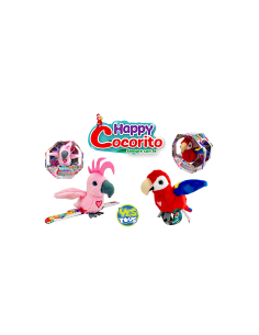 HAPPY COCORITO YES52499 PAPPAGALLO SEMPRE CON TE, GIOCO INTERATTIVO PER BAMBINI + 3 ANNI