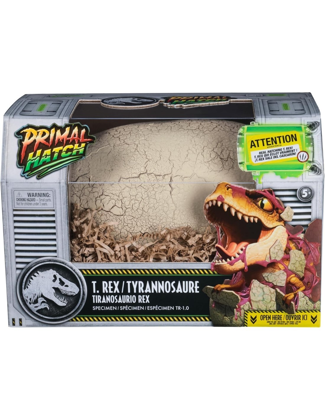 Jurassic World Primal Hatch Uovo di T-Rex Interattivo – Spin Master