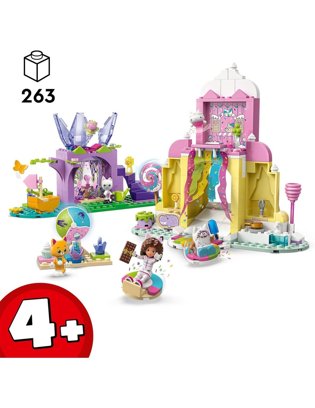 LEGO 11205 Gabby's Dollhouse Dolce Montagna e Giardino di Gattina Fatina