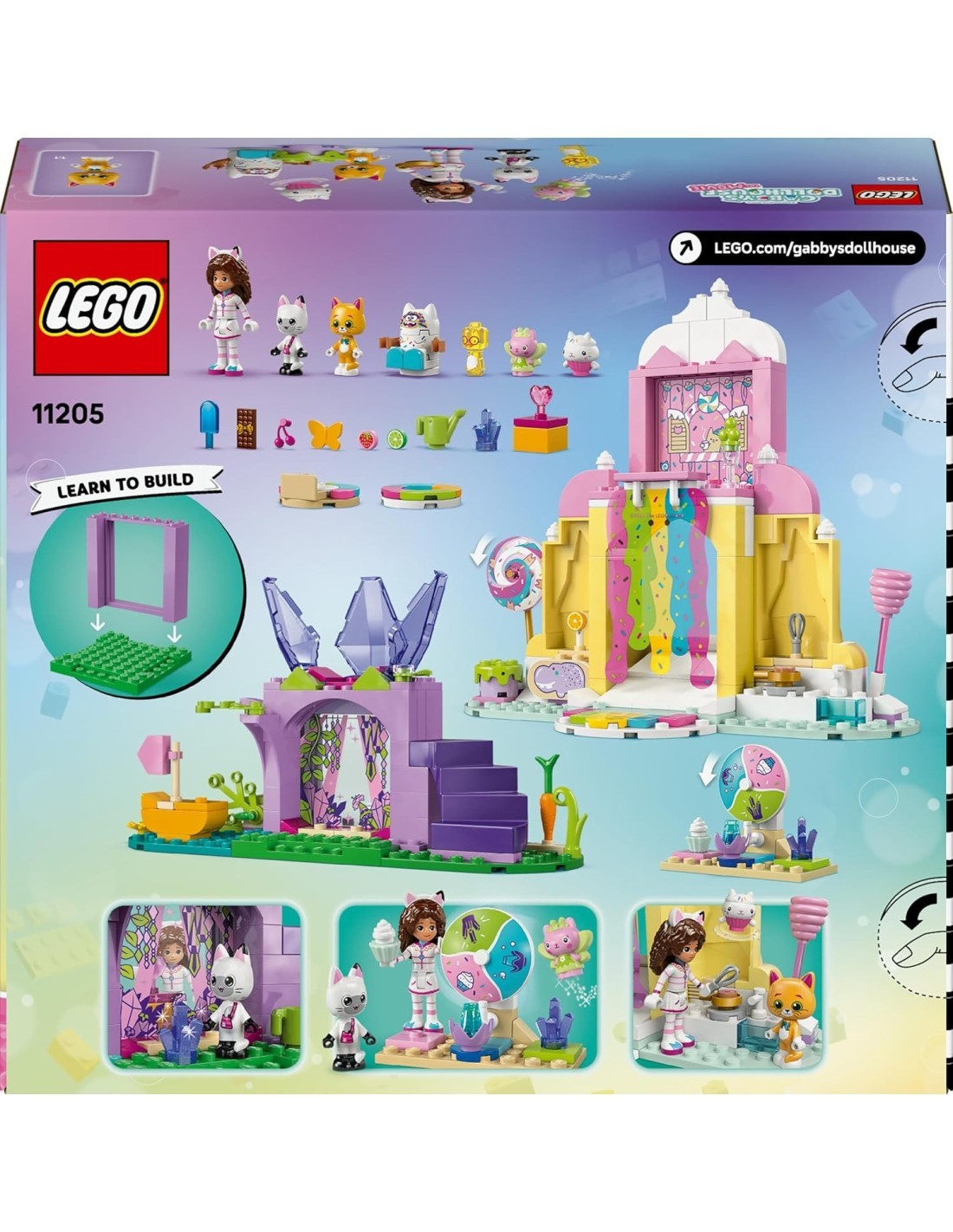 LEGO 11205 Gabby's Dollhouse Dolce Montagna e Giardino di Gattina Fatina