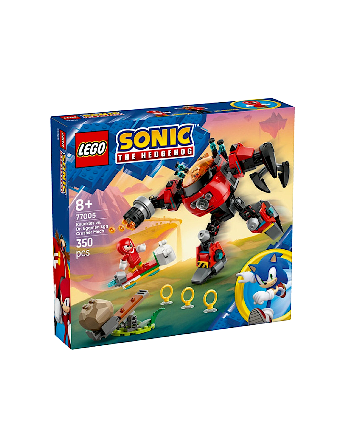 LEGO 77005 Sonic – Knuckles vs. il Mech Egg Crusher del Dr. Eggman