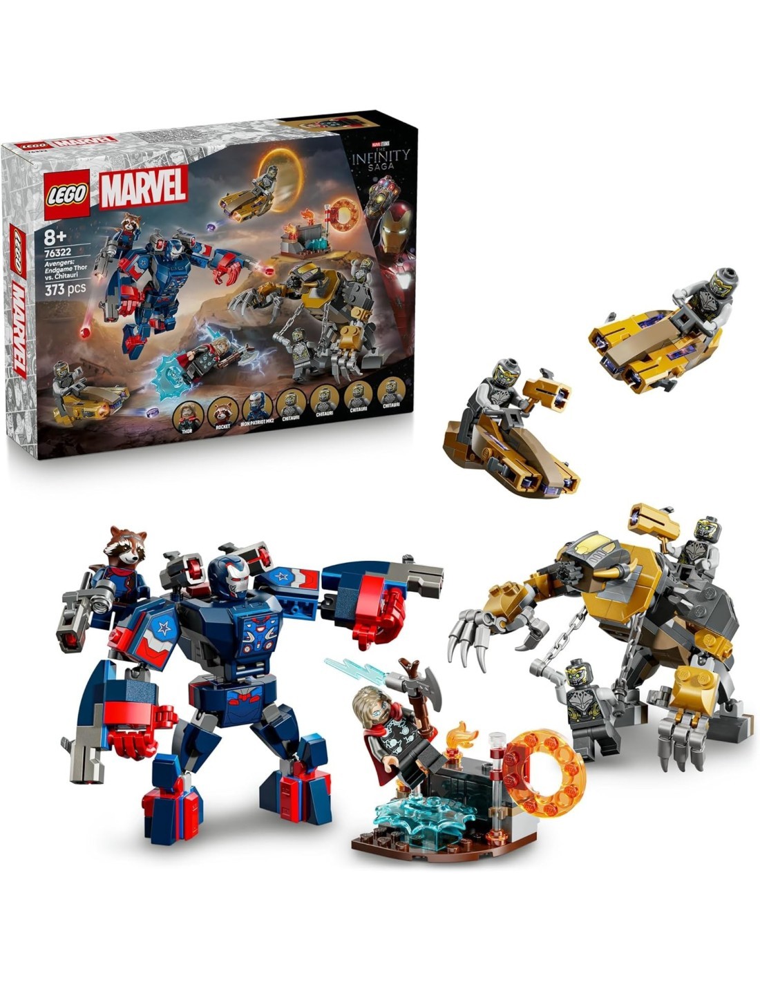 LEGO 76322 Marvel Avengers Endgame Thor contro Chitauri