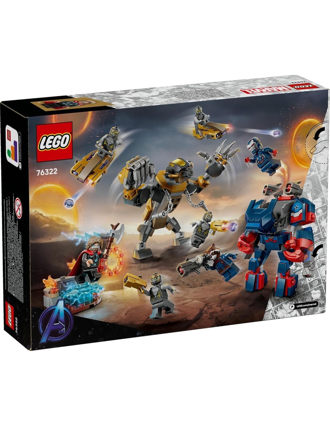LEGO 76322 Marvel Avengers Endgame Thor contro Chitauri