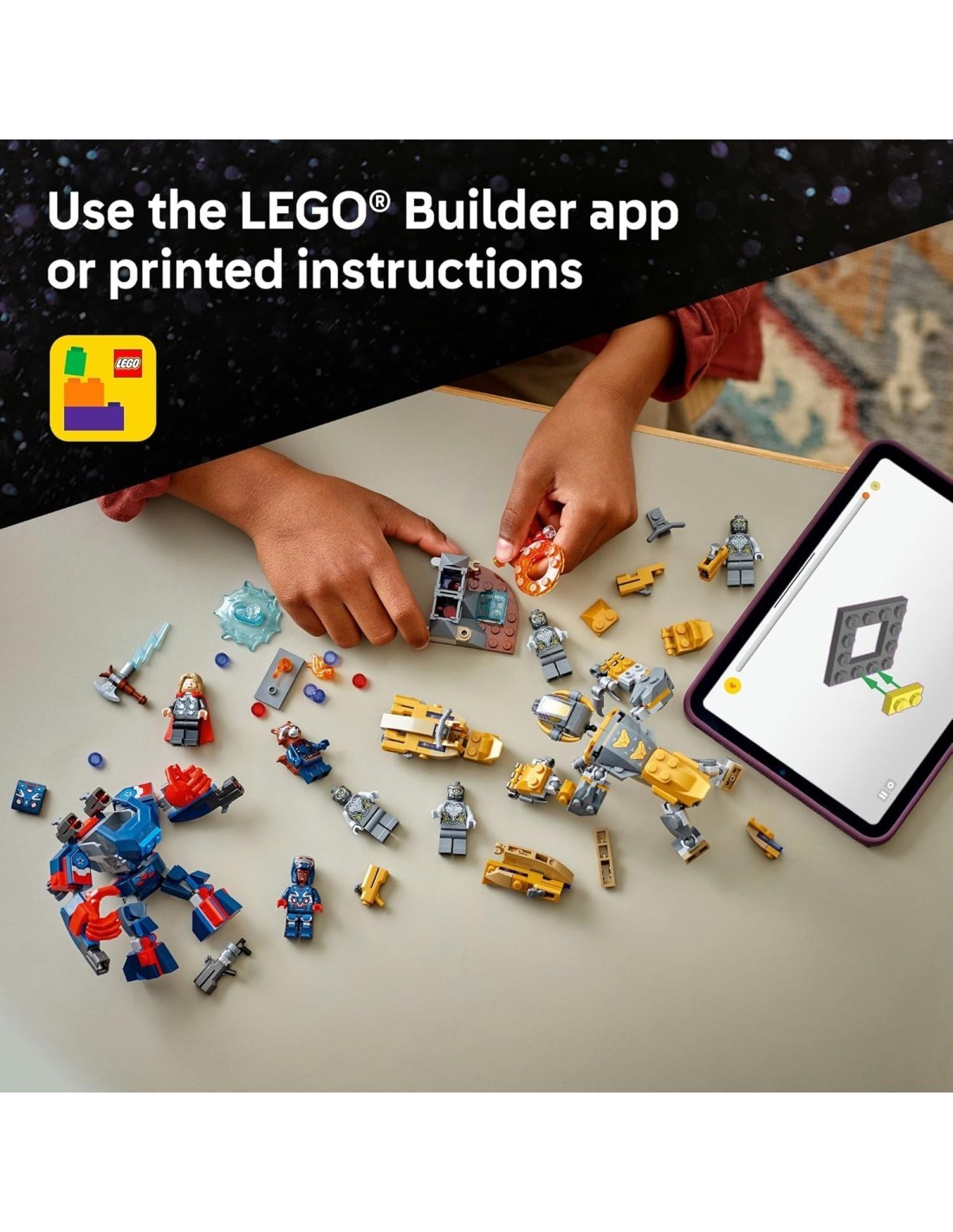 LEGO 76322 Marvel Avengers Endgame Thor contro Chitauri