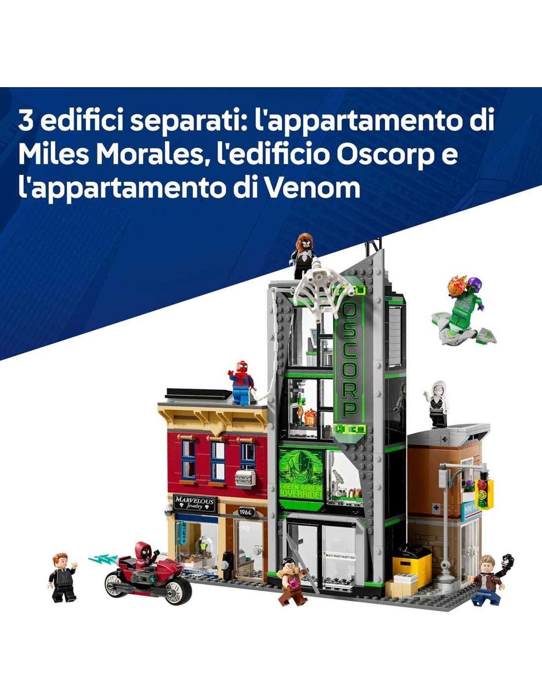 LEGO 76324 Marvel Spider-Man Contro Oscorp