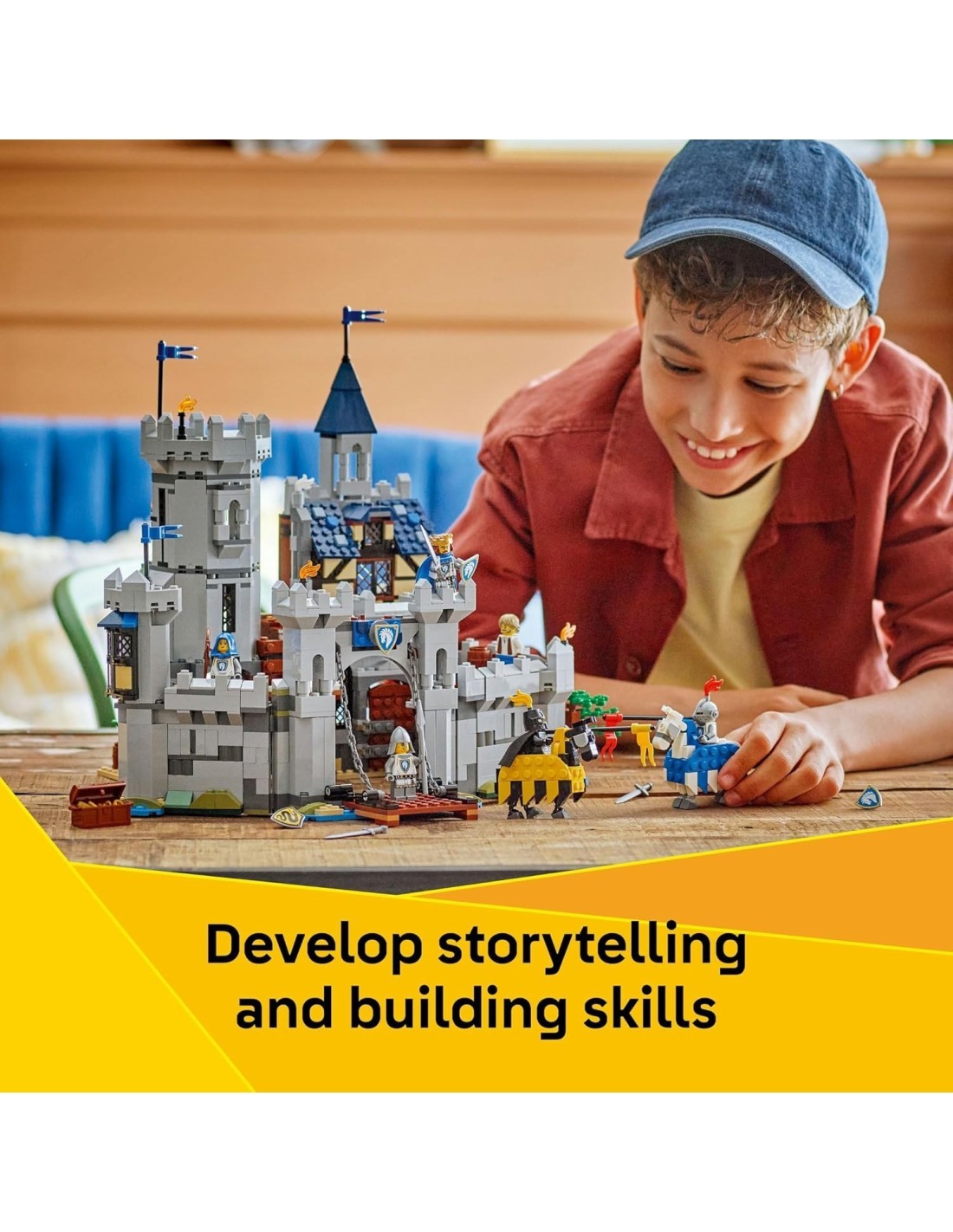 LEGO 31168 Creator Castello del Cavaliere Medievale | Set 3 in 1 Medievale