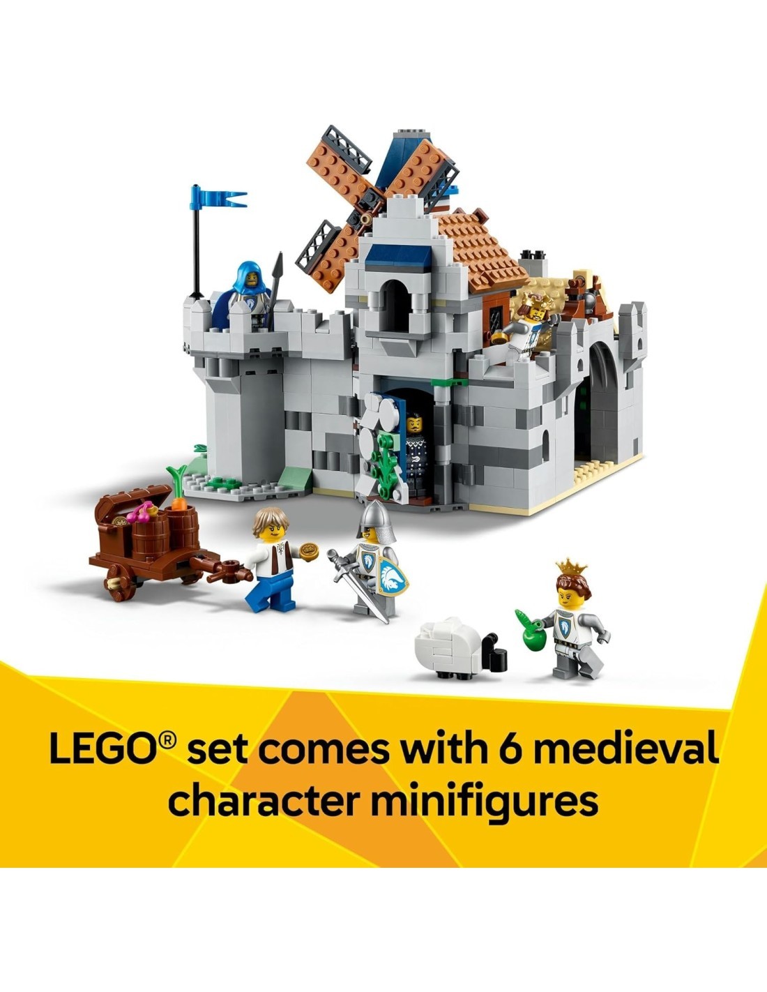 LEGO 31168 Creator Castello del Cavaliere Medievale | Set 3 in 1 Medievale