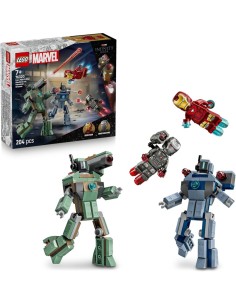 LEGO Marvel 76320 Iron Man e War Machine contro i Droni di Hammer