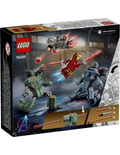 LEGO Marvel 76320 Iron Man e War Machine contro i Droni di Hammer