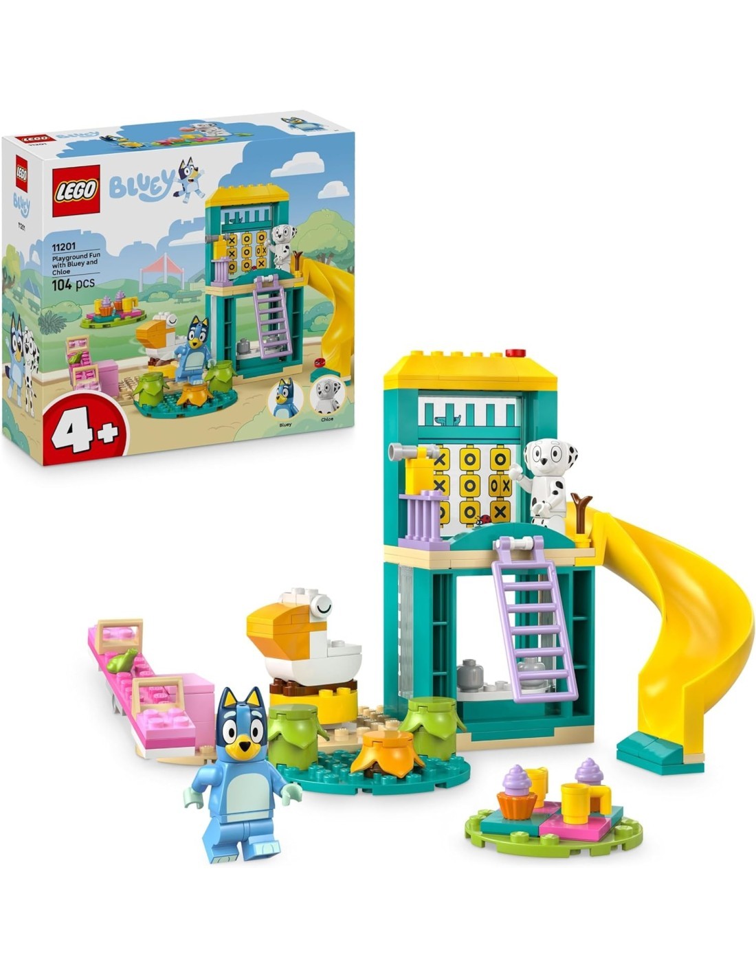 LEGO 11201 Bluey Divertimento al Parco Giochi di Bluey e Chloe