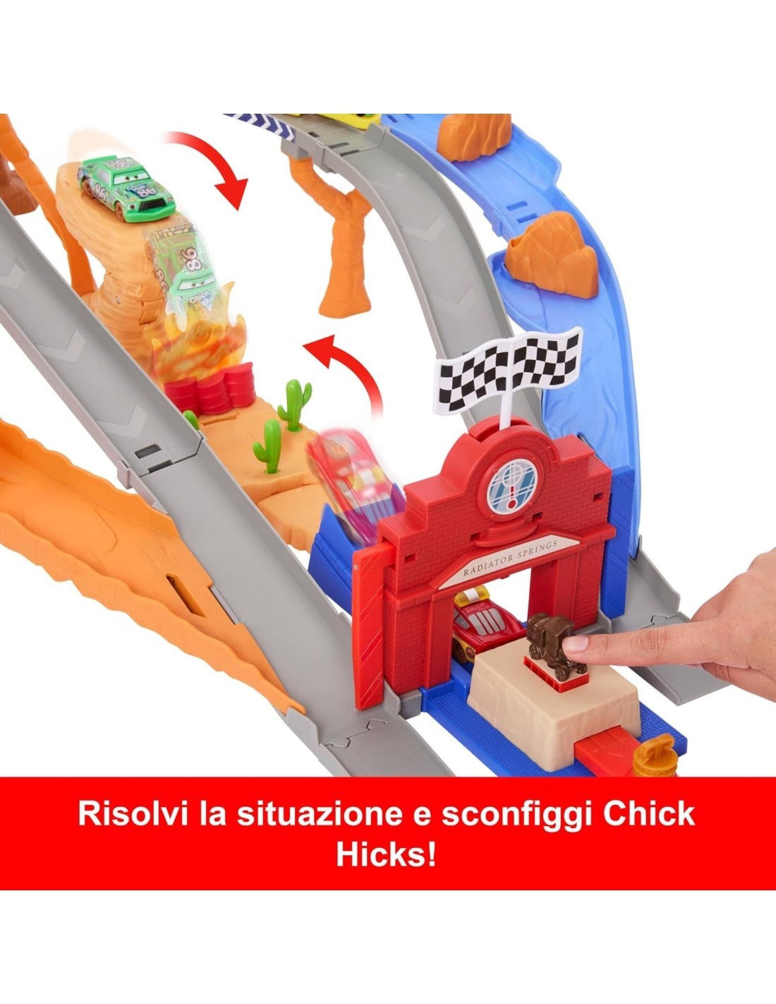 Disney Pixar Cars Sfreccia e Soccorri Circuito per Soccorso Stradale