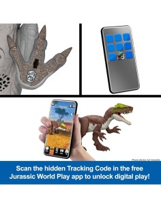Mattel Jurassic World Rebirth Distortus Rex Giocattolo Dinosauro Interattivo 2
