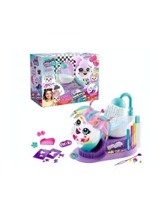 Rocco Giocattoli Airbrush Plush Ciuffamici – Playset Parrucchiere Creativo