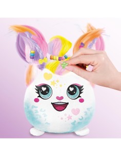 Rocco Giocattoli Airbrush Plush Ciuffamici – Playset Parrucchiere Creativo