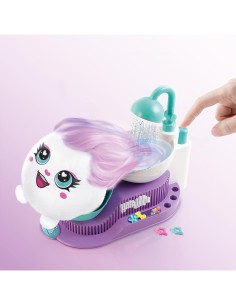 Rocco Giocattoli Airbrush Plush Ciuffamici – Playset Parrucchiere Creativo