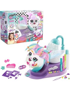 Rocco Giocattoli Airbrush Plush Ciuffamici – Playset Parrucchiere Creativo