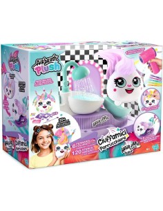 Rocco Giocattoli Airbrush Plush Ciuffamici – Playset Parrucchiere Creativo