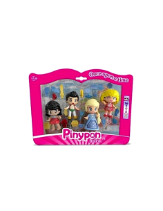 PINYPON SET 4 PERSONAGGI RICCIOLI D'ORO, PRINCIPESSA DEL GHIACCIO, PRINCIPE DELLA LAMPADA MAGICA, PRINCIPESSA DELL'OCEANO